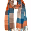Maxi Sciarpa Arancione e Blu Roncato 4600164