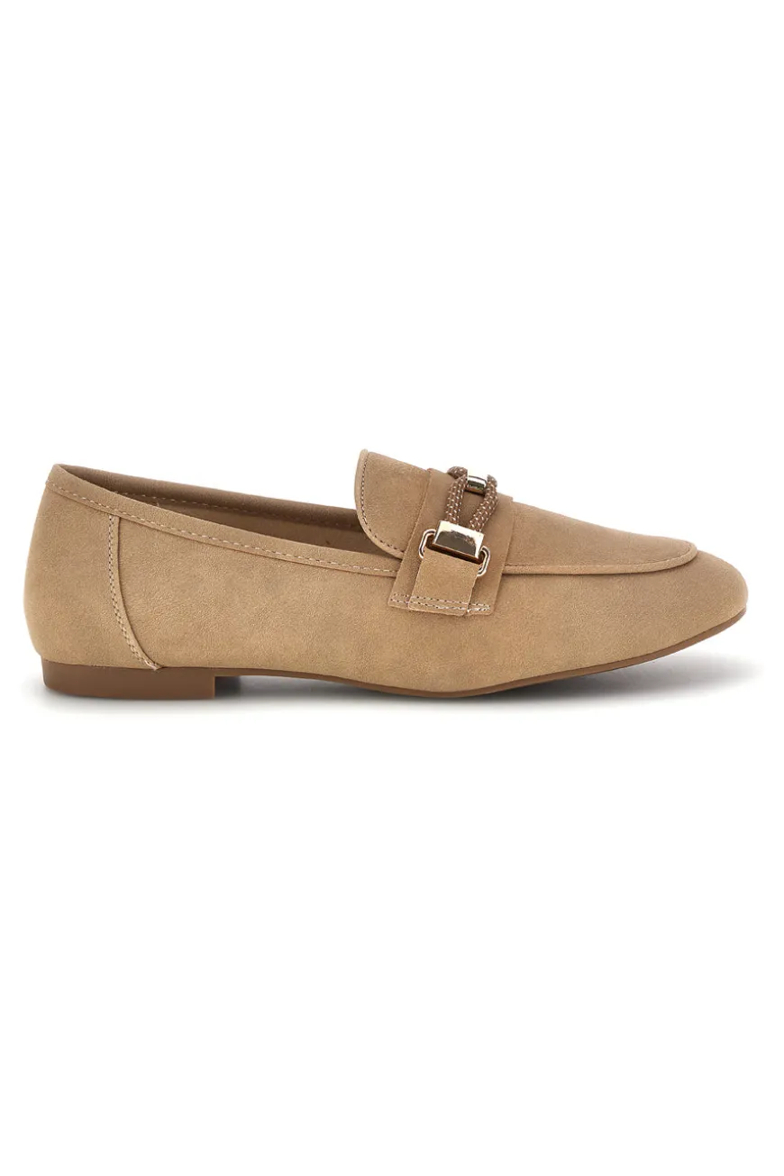 Mocassini beige con morsetto Le havre paris TW26S2300812
