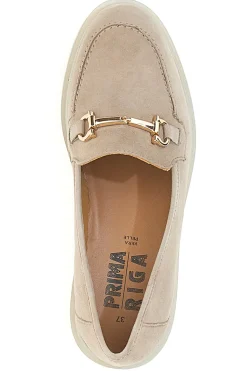Mocassini Beige Con Morsetto Prima Riga 22729IGNIS