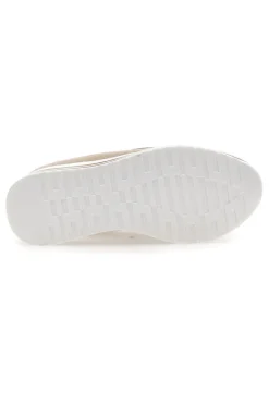 Mocassini Beige Con Morsetto Oro e Platform Energy 42
