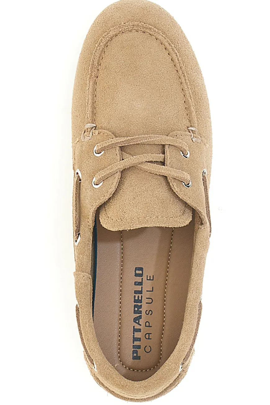 Mocassini beige in pelle con soletta removibile Pittarello Capsule BT261060001A