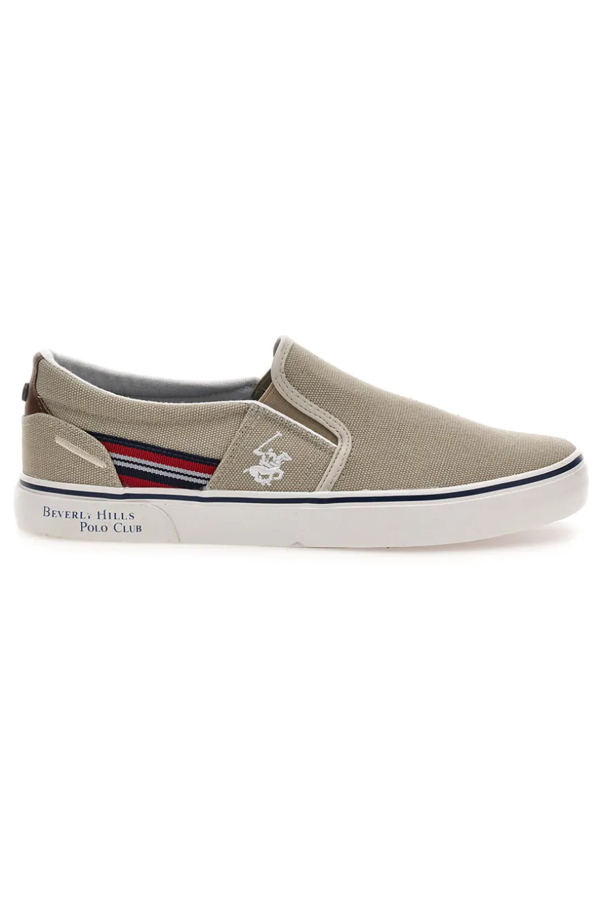 Mocassini beige in tessuto Beverly Hills Polo Club Bolton Cvs