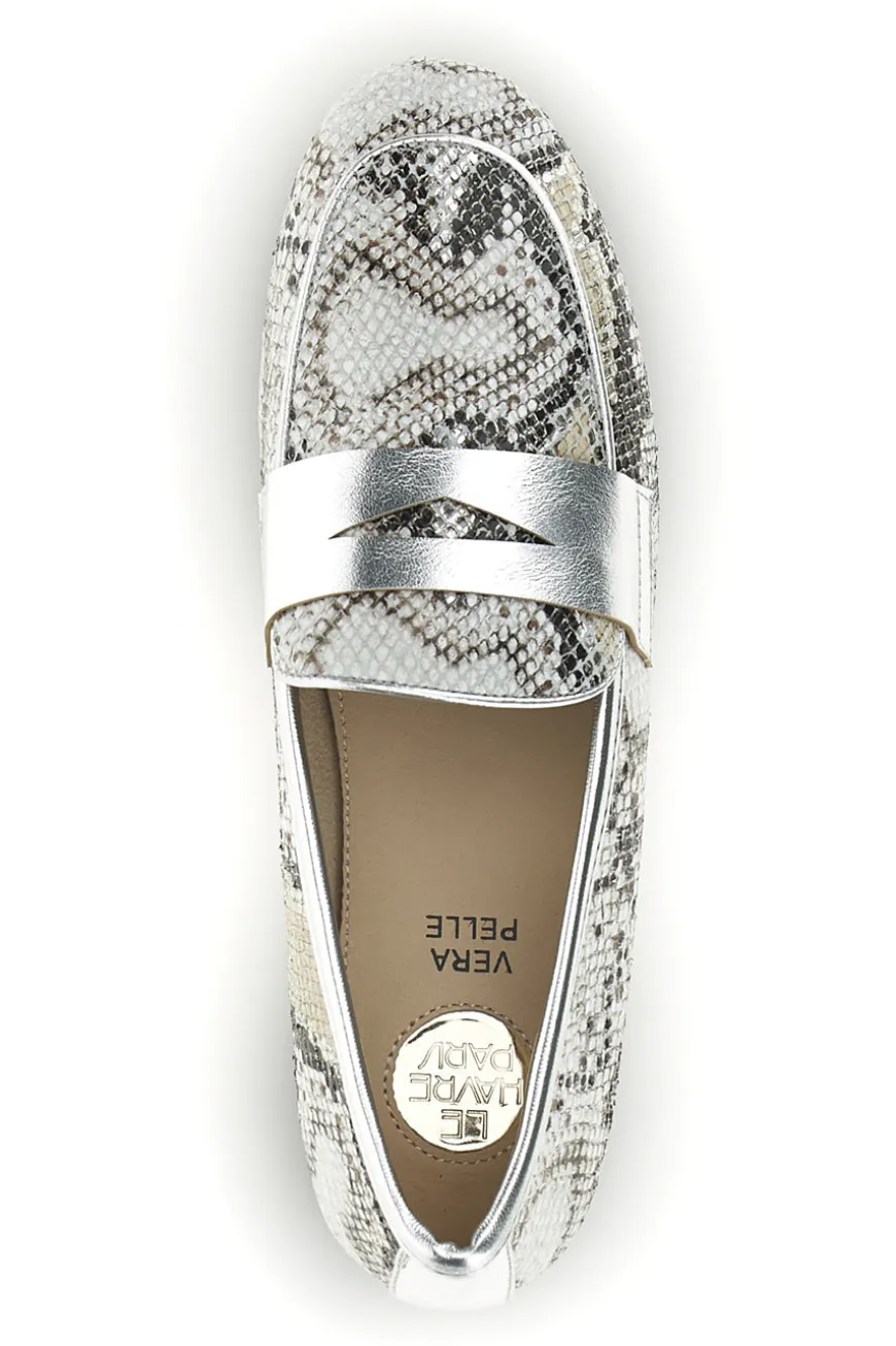 Mocassini beige stampa animalier Le havre paris TW26S2300807