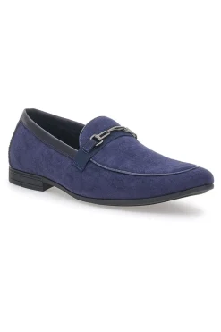 Mocassini Blu a Punta con Fibbia JOHES LAND 218014