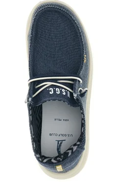 Mocassini blu con lacci U.s. golf club S2694US4636
