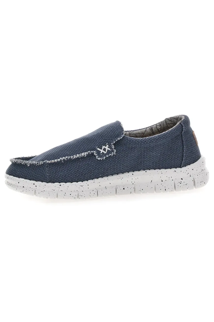 Mocassini Blu con Suola Bianca MAX DILLAN MXM419907