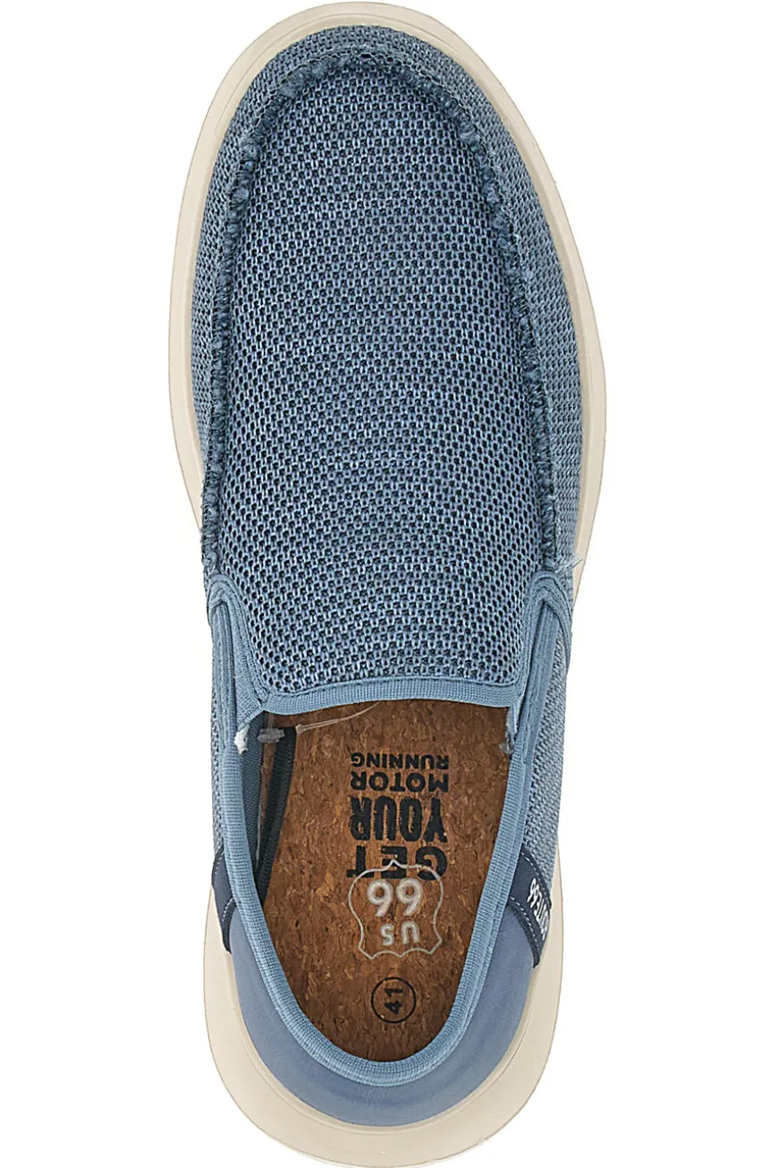 Mocassini Blu con Tomaia in Mesh ROUTE 66 RO51802