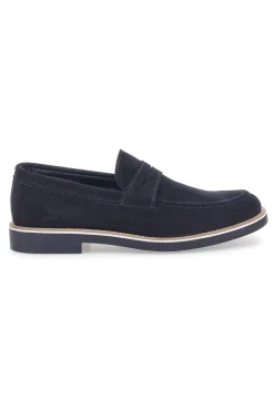Mocassini Blu In Pelle Scamosciata Pittarello 115