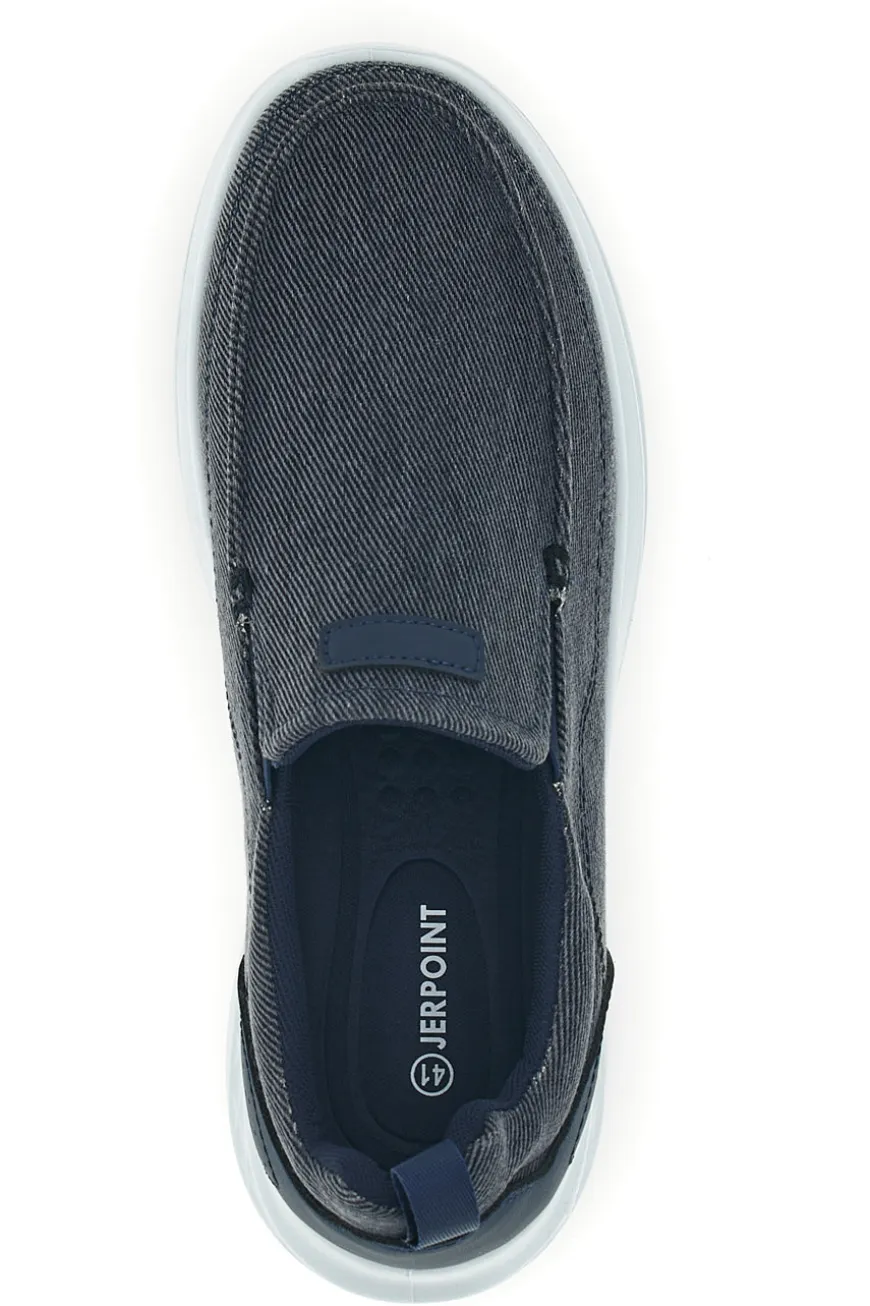 Mocassini blu in tessuto leggero Jerpoint PK6130C