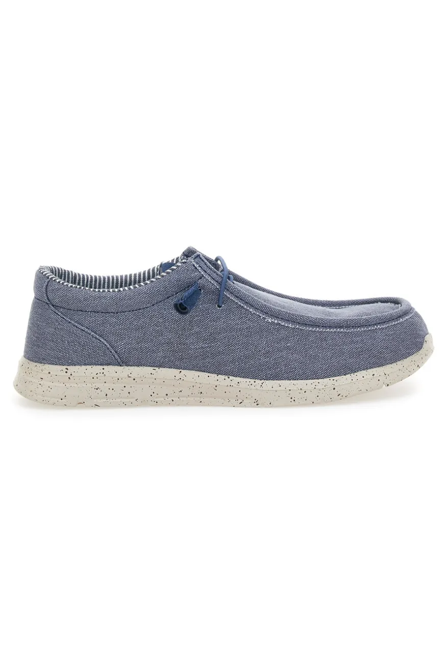 Mocassini Blu In Tessuto Sevenoaks 1147