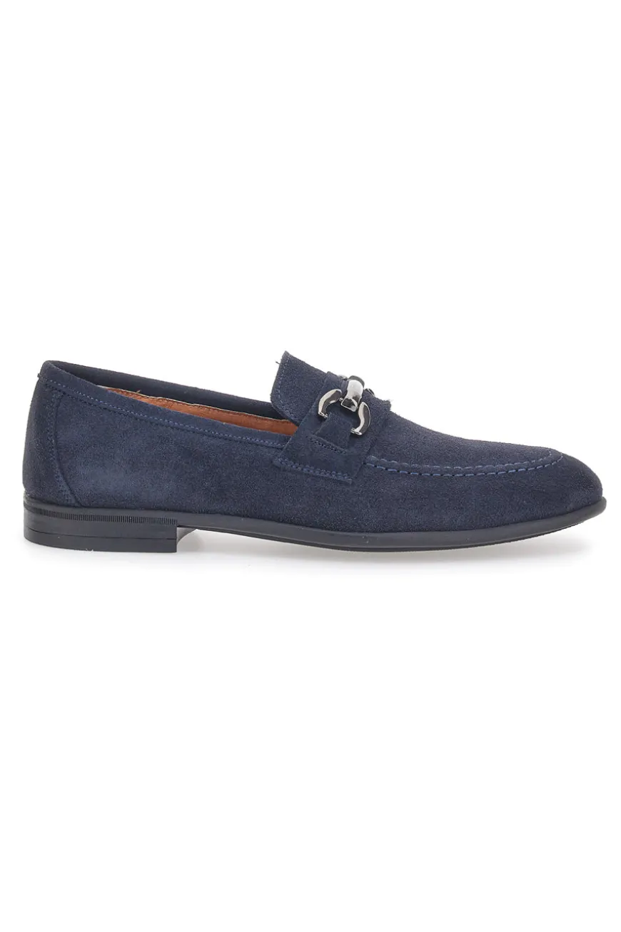 Mocassini Blu In Vera Pelle Max Dillan 11