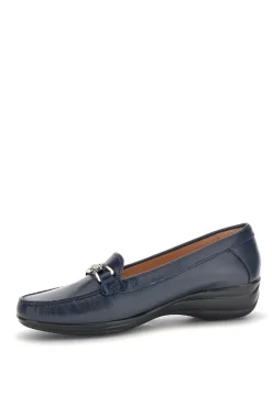 Mocassini blu in vera pelle Pittarello Focus 8135
