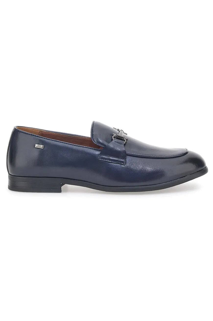 Mocassini Blu Lucidi Solo Soprani 41819