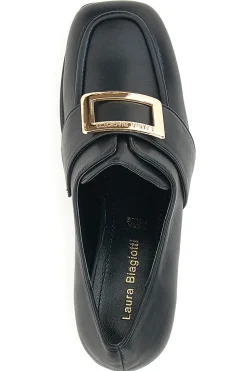 Mocassini con Tacco Laura Biagiotti 8228 Nero