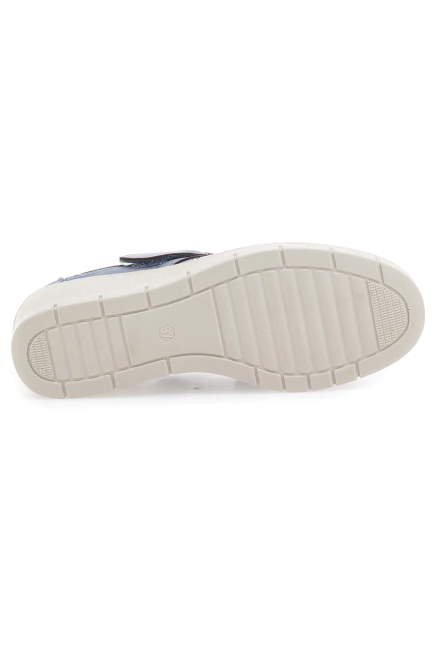 Mocassini denim traforati con strappo The First Active 5
