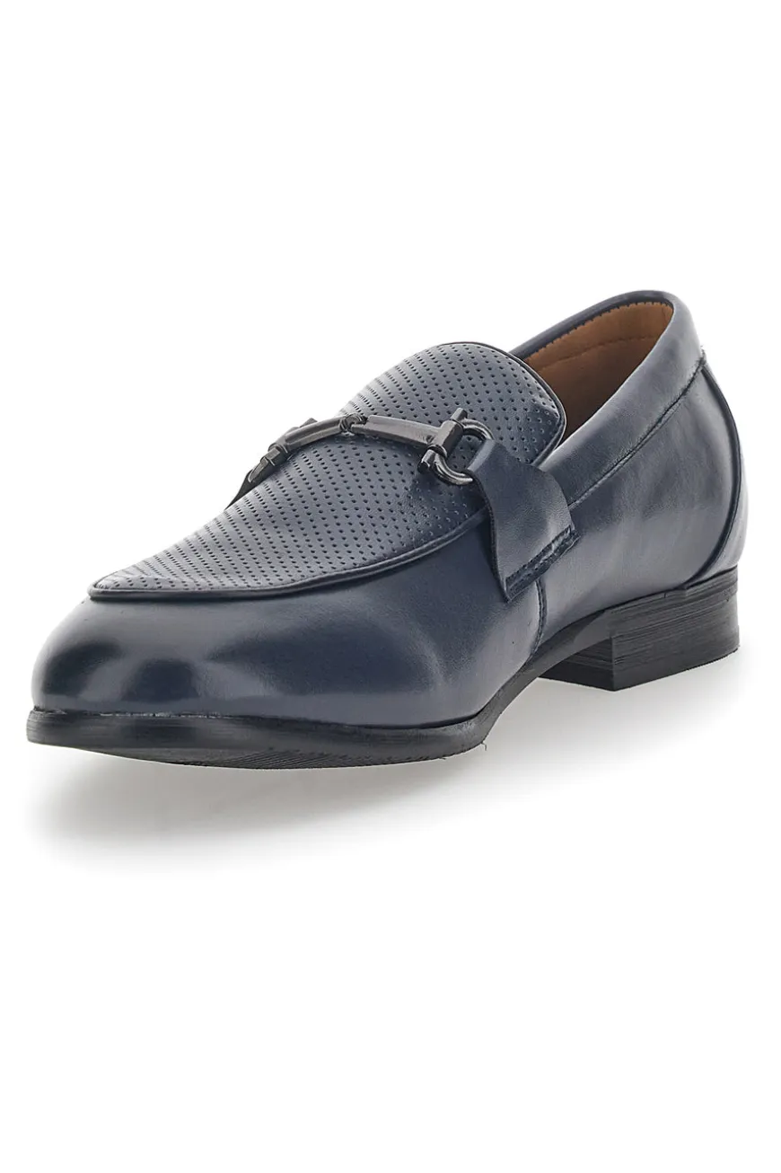 Mocassini Eleganti da Uomo Blu Solo Soprani 41818