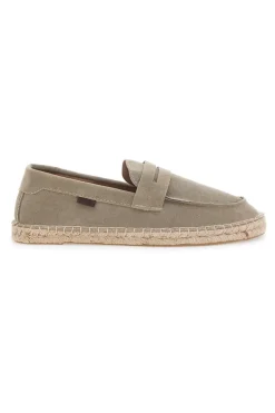 Mocassini Espadrillas beige in tessuto con suola in corda PITTARELLO SUN SG24L313