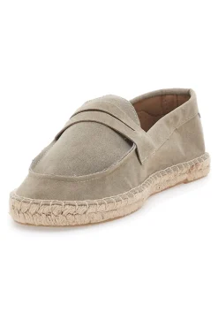 Mocassini Espadrillas beige in tessuto con suola in corda PITTARELLO SUN SG24L313