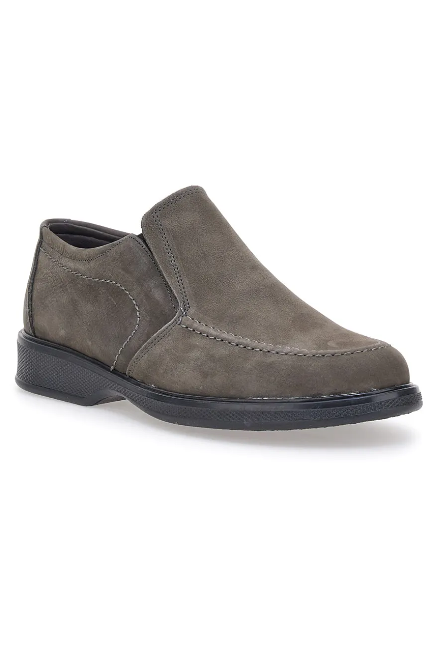 Mocassini Grigi In Vera Pelle Made In Italy Longford 3