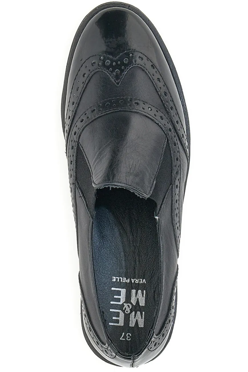 Mocassini in Pelle Me & Me 11708 Neri