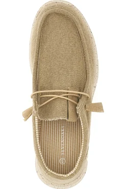 Mocassini in Tela Beige Sevenoaks 1147
