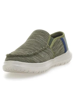 Mocassini Khaki con Tomaia in Mesh ROUTE 66 RO51802