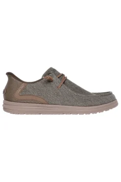 Mocassini khaki Slip-ins con Memory Foam Skechers Melson Coronado