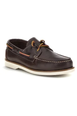 Mocassini marroni in vera pelle Pittarello Ptr 10