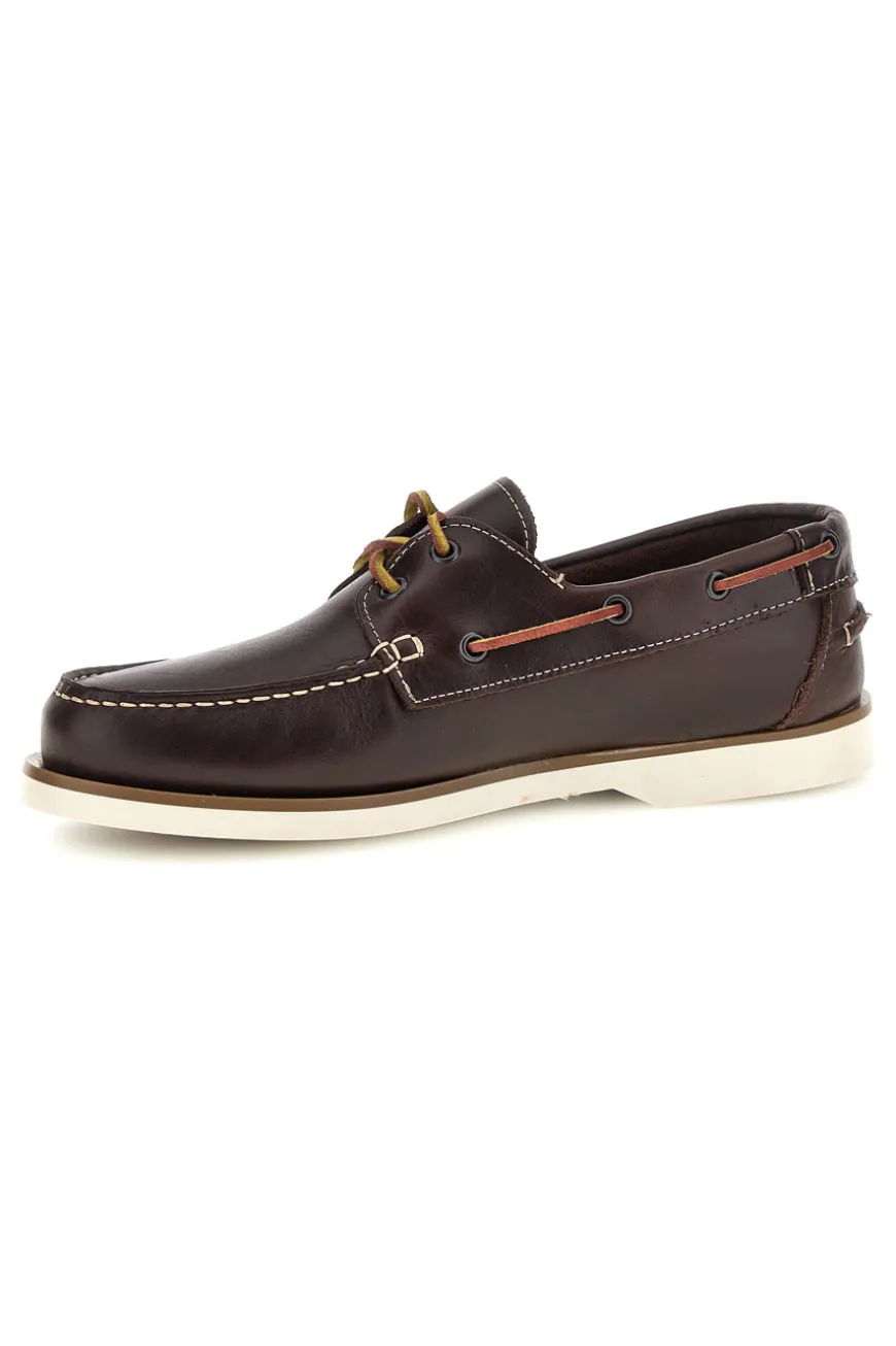 Mocassini marroni in vera pelle Pittarello Ptr 10