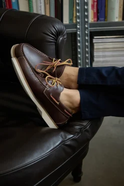 Mocassini marroni in vera pelle Pittarello Ptr 10