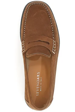 Mocassini Marroni In Vera Pelle Made In Italy Sevenoaks 195