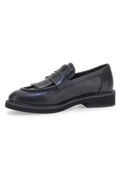 Mocassini Neri Con Frange Me & Me 1236