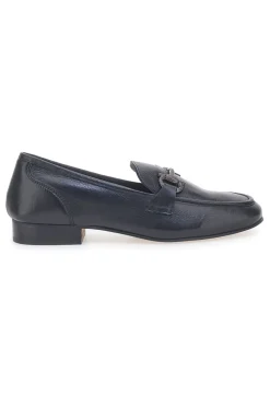Mocassini Neri con Morsetto Made in Italy in Vera Pelle PITTARELLO GLAM A600102