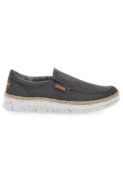Mocassini Neri con Rafia Decorativa MAX DILLAN DAVID TWILL