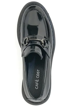 Mocassini Neri con Tacco Cafè Cost 2200115