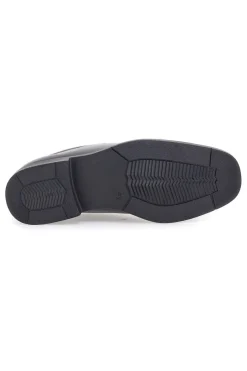 Mocassini neri eleganti slip on in pelle Claremorris 02CROSS