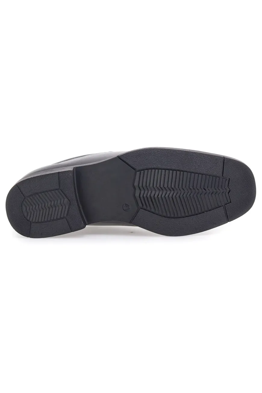 Mocassini neri eleganti slip on in pelle Claremorris 02CROSS