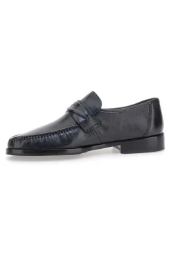 Mocassini Neri In Vera Pelle Claremorris 567