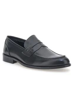 Mocassini Neri In Vera Pelle Made In Italy Pittarello 77109