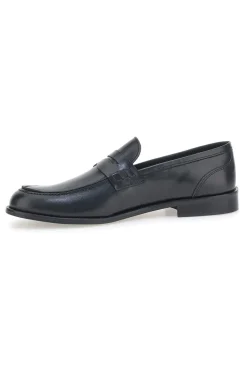 Mocassini Neri In Vera Pelle Made In Italy Pittarello 77109