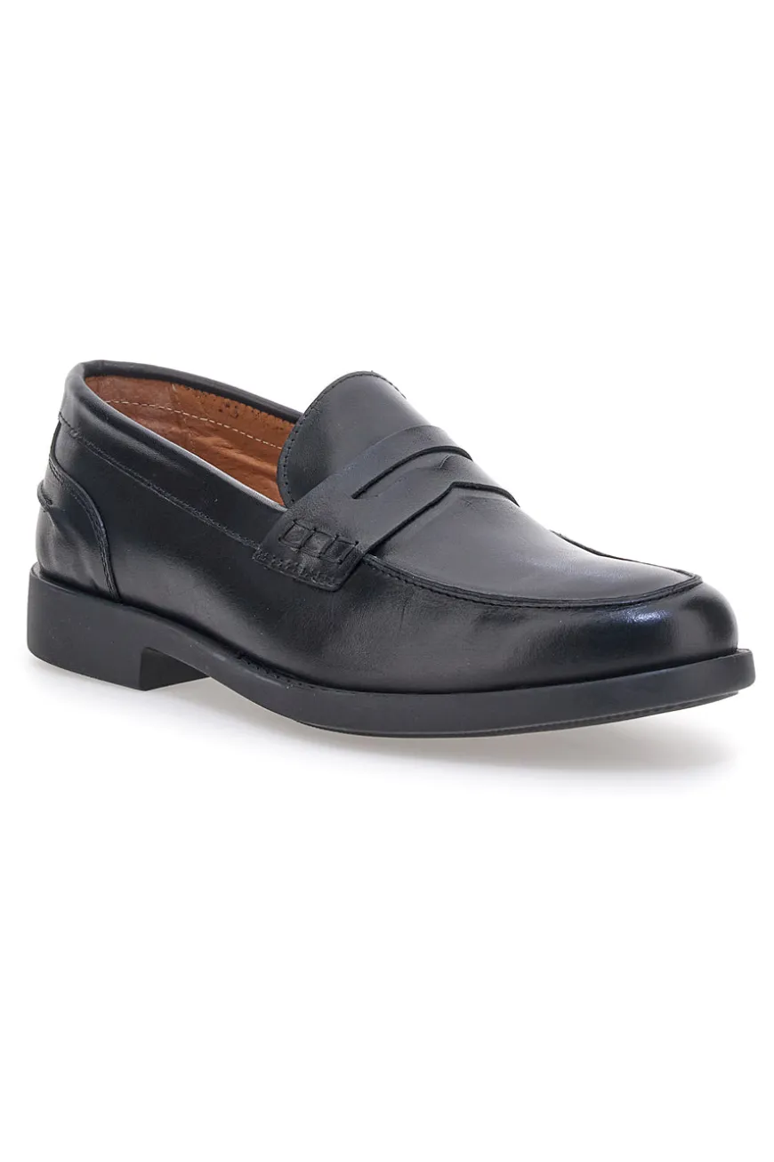 Mocassini neri in vera pelle Pittarello 14