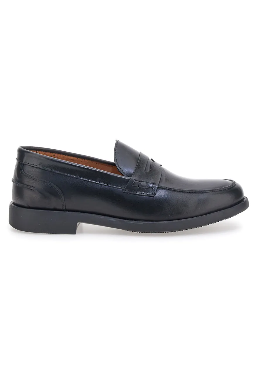 Mocassini neri in vera pelle Pittarello 14