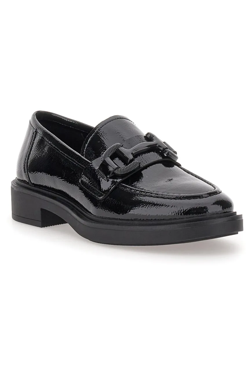 Mocassini neri in vernice PITTARELLO CAPSULE 24175001