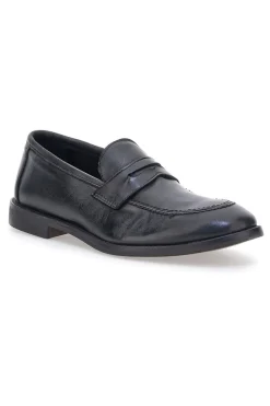 Mocassini neri pelle made in italy Pittarello plus 4056