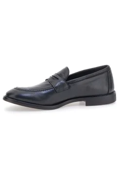 Mocassini neri pelle made in italy Pittarello plus 4056