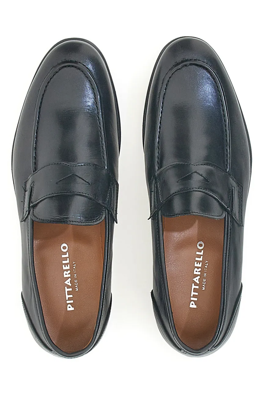 Mocassini Nero in Vera Pelle Made in Italy Pittarello 70