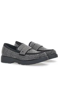 Mocassini Pittarello Glam 1102 Nero Strass