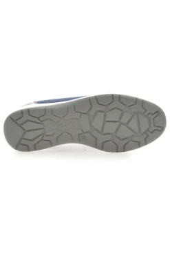 Mocassini Slip on blu in tessuto tecnico con zeppa Inblu 66IC