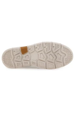 Mocassini Slip on taupe con inserti in tessuto Pittarello Eco 26111012