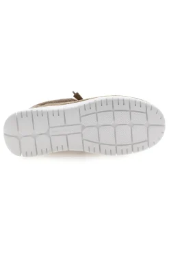 Mocassini taupe in tessuto con lacci Max dillan WALLY BIG CVS